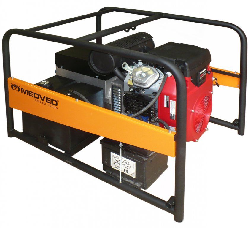 Grizzli 16001 HE AVR - Třífázová elektrocentrála Medved